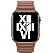 Resim ​​​Watch Ultra 49mm Kordon Uyumlu KRD-34 Deri Strap Kayış CLO- Kahverengi 