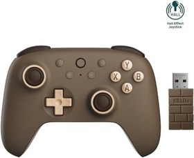 Resim AKNES 8Bitdo Ultimate 2C 2.4G Kablosuz Kumanda, Windows PC ve Android için, Hall Efektli Joystickler ve Hall Trigger, 1000Hz Yoklama Hızı ve Eşlenebilir L4/R4 Düğmeleri ile (Brownie) 