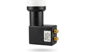 Resim Atlanta Ultra+ Twin Çiftli Çift Çıkışlı 4K Full HD LNB (Gold Konnektör/2 Uydu Alıcıda Kullanım) 