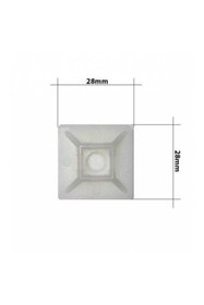 Resim Genel Markalar Yapışkanlı Kroşe 28mm X 28mm - Beyaz - 25 Adet 