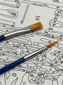 Resim SANAT Sayılarla Boyama & Hobi Seti - Fırça Boya Duvara Asma Aparatı Dahil 40x50 Tablo 