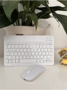 Resim TMAX Taşınabilir Şarjlı Bluetooth Klavye+Mause set (Android/Windows/İos Uyumlu) Yeni model. 