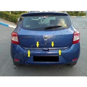 Resim Woc Chrome Dacia Sandero Krom Bagaj Alt Çıta 2012 Sonrası Paslanm 