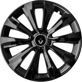 Resim PackGar Renault Clio 5 16 Inç Jant Kapağı Amblemli Piano Black 4'lü Set 214 