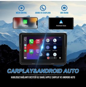 Resim MondiMotor Android Apple Carplay Multimedya Motosiklet Ekranı 360 Kamera 