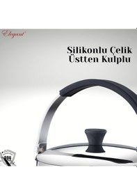 Resim 5 Lt. Küre Silikonlu Üstten Tutmalı Kettle Çelik 