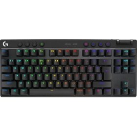 Resim G Pro X Tkl Lıghtspeed Kablosuz Oyun Klavyesi, Ultra Portatif Sayısal Tuş Takımsız Tasarım, Lıghtsync Rgb, Pbt Tuş Başlıkları, Tıklamalı Anahtarlar Gx Brown , Ingilizce Q Klavye, Siyah 