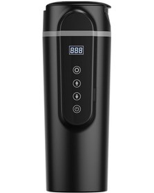 Resim Suıtu Hq-3900 24v/12v Araba/kamyon Isıtmalı Kahve Kupa Akıllı Kupa, Özellik: Küçük Ekran Siyah 
