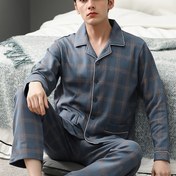 Resim Erkekler için iki parçalı pijama takımı, uzun kollu + pantolon, desenli baskı, rahat ve konforlu ev giyimi, dış mekan kullanımı için uygun, ilkbahar/sonbahar sezonu, normal kalıp, cepli, erkekler için, erkekler için kış pijama takımı, erkekler için kış pijama takımı, erkekler için kış pijama, erkek pijamaları, erkek pijama, erkek pijama takımı, erkekler için gece giyimi 