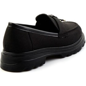 Resim Bambi Siyah Kadın Loafer Ayakkabı K01997010518 Siyah 