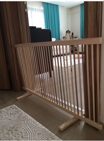 Resim Sık Aralıklı Ahşap Köpek Çiti (Yükseklik 50 cm.) 