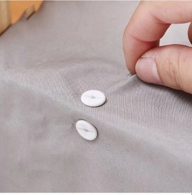 Resim Buffer Yorgan Kılıfı Ve Çarşaf Tutucu Sabitleyici Düğme Kiti Gri 