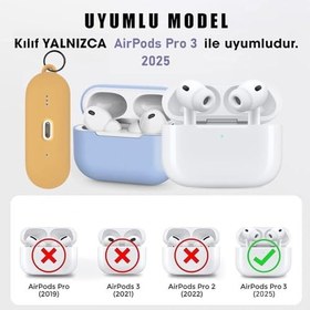 Resim Microsonic AirPods Pro 3 Liquid Silicone Lansman Gri [AirPods Pro 3 ile Uyumlu Kılıf - Gri] 