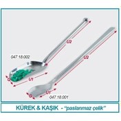 Resim İSOLAB 047.18.001 kaşık - paslanmaz çelik - 15 mm (1 adet) 