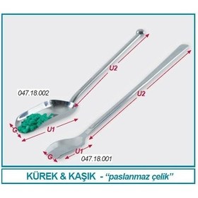 Resim İSOLAB 047.18.001 kaşık - paslanmaz çelik - 15 mm (1 adet) 