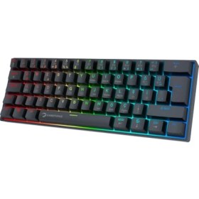 Resim Gamepower Lyra Rgb 60M 62TUŞ Siyah Mekanik Kablolu Red Switch Klavye - 3 Yıl Garantili 