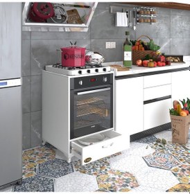 Resim Kenzlife Ankastre Modülü Kabini Azot Byz Fırın Ocak Dolabı Çekmec 