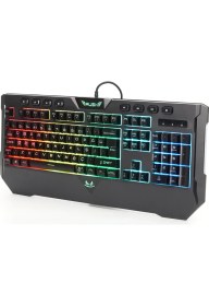 Resim Rush Bomber RK811 Mekanik Hisli Işıklı Oyun Klavyesi 