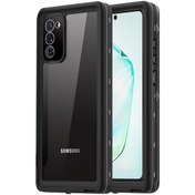 Resim Microsonic Samsung Galaxy Note 20 Kılıf Waterproof 360 Full Body Protective Siyah 