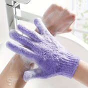 Resim 5'li Paket Peeling Duş Eldivenleri, Çift Taraflı Vücut Fırçası Eldivenleri, Spa Masaj Banyo Havlu Eldivenleri, Banyo Aksesuarları için Vücut Fırçası 