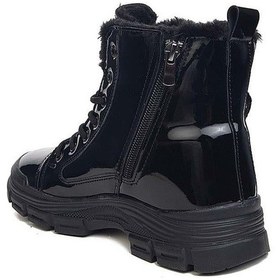 Resim Kocamanlar 5428 Memory Kaucuk Kaymaz Taban Kadın Bot Siyah-Rugan 