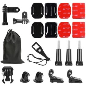 Resim Trendfone Aksiyon Kameraları Için Düz Ve Eğimli Kask Bağlantı Seti 