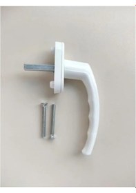 Resim Pvc Pencere Kolu - Beyaz, Balkon Sürme Kapısı İçin - 