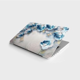 Resim Laptop Sticker Bilgisayar Notebook Pc Kaplama Etiketi Mavi Gül Ya 