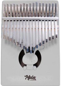 Resim Midex Klx-550 Beyaz Renk Gerçek Ağaç Kalimba 17 Tuşlu Full Set 
