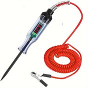 Resim Arabalar & Kamyonlar için LED Ekranlı Dijital Devre Test Cihazı Kalem - Pilsiz, 36V'ye Kadar Güvenli, Uzun Prob & Yaylı Kelepçe ile Kolay Otomatik Tamir İçin 