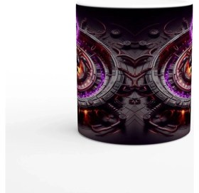 Resim Akrep Burcu Baskılı Kahve Kupası - Zamanın Çarkları Astroloji Mekanizması Vs3 