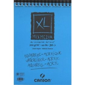 Resim Canson Çizim Blok A4 Mıxmedıa Xl 300Gr 30Yp 807215 