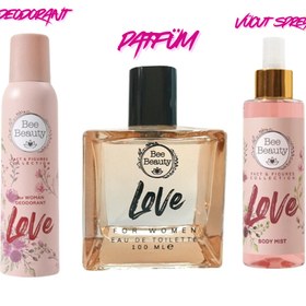Resim Bee Beauty (3'lü Set )- Love EDT 100 ML& Vücut Spreyi Love 150 ML& Love Deodorant 150 