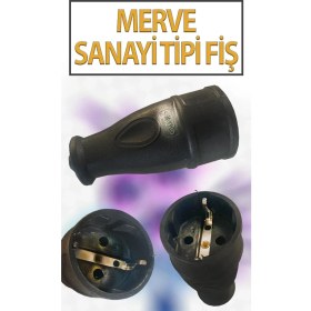 Resim Merve Sanayi Tip Toptaklı Kauçuk Dişi Fiş 