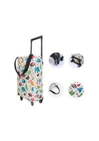 Resim Wondernest Market Lichen Küçük Katlanır El Arabası, Hafif Ve Pratik Alışveriş Sepeti, Kolay Taşınabilir 