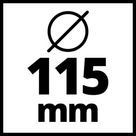 Resim Einhell Tc-Ag 18 / 115 Li Akülü Avuç Taşlama + 2.5 Ah Starter Kit 