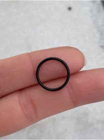 Resim 10mm Siyah Menteşeli Halka Piercing 