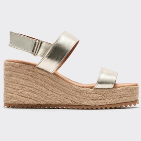 Resim Elle Gold Deri Kadın Espadril 