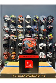 Resim Genel Markalar KASK MT THUNDER 4 SV LUMİNENCE D5 MAT KIRMIZI 