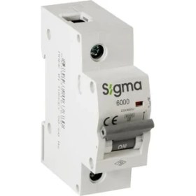 Resim Sigma 6SK100C 1X100 Amper C Tipi 6 Ka Otomatik Sigorta 