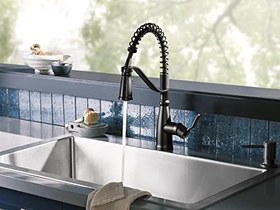Resim Moen S3947BL Modern Sabunluk, Mat Siyah 