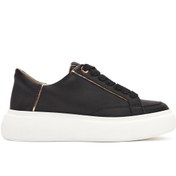 Resim ACBC x Derimod Women's Black Lace-Up Chunky Sole Sneakers Derimod