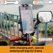 Resim 10/5 Parça Bisiklet Sürücüsü İçin Telefon Yağmurluğu Seti - Yüksek Kaliteli Mobil Çanta, Dokunmatik Ekran Uyumlu Islak Hava Koşulları İçin Temel Aksesuar, Şık Tasarım Sağlam ve Güvenli Tutuşlukta Taşınabilir Kılıf, Dayanıklı Adhezif Kapatma Özelliği ile Outdoor Etkinlikler için Vazgeçilmez 