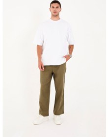 Resim Rocqerx R-4419 Fermuarlı Baggy Pantolon Haki 