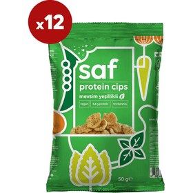 Resim mevsim yeşillikli protein cips 50 gr x 12 