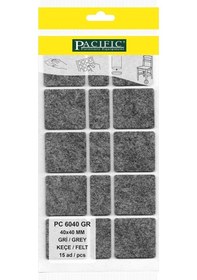 Resim Pacıfıc Gri Yapışkanlı Keçe 40mm X 40mm - 20mm X 40mm 