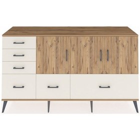 Resim Kronos Konsol 4 Raflı 6 Çekmeceli 3 Kapaklı 176x59x99 Çam-çam/ayt Çam-çam/aytaşı 