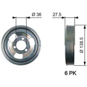 Resim Esse Oto - F20-f20 Lcı-f21-f21 Lcı-f30-f30 Lcı-f31-f35 Krank Kasnağı 08-18 Gts Tvd1117 11237638551 