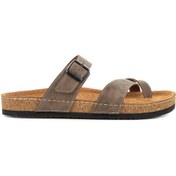 Resim Hush Puppies Apavu Anatomik Taban Hakiki Deri Erkek Terlik Vizon 