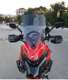 Resim Motocam Rkn 530 Adv Ön Cam 2021-2026 Model 55cm Füme Renkli 4mm 